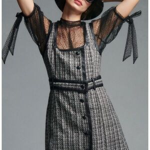 Maeve by anthropology tweed mini dress